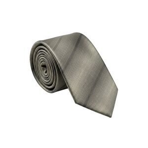 Emporio Armani Striped Tan Green 100% Silk Mens Tie